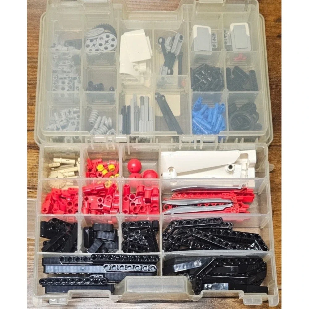 Lego Technics Parts Lot - Sorted And Organized - Container Included